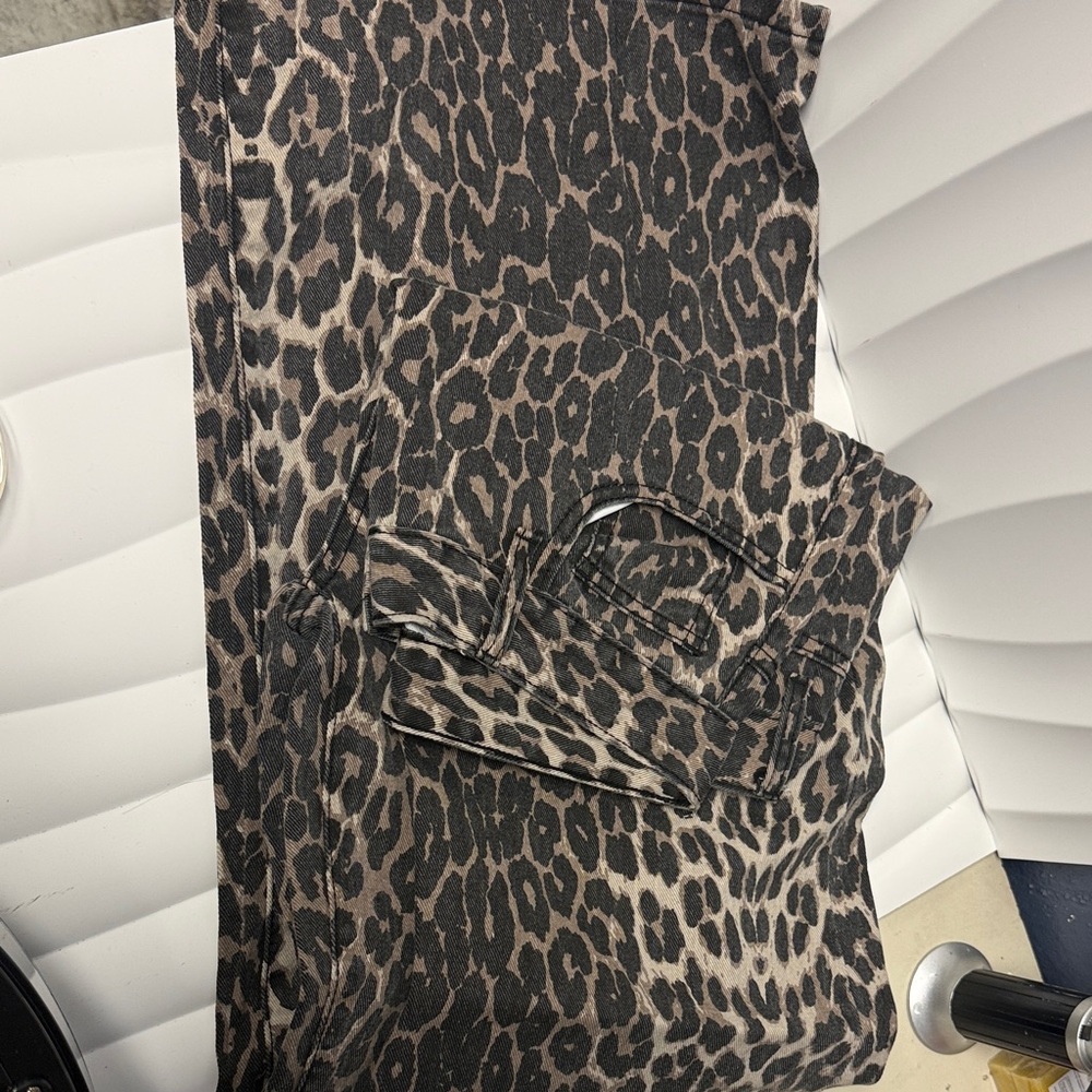 SHEIN Animal Print Trousers